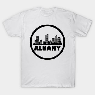 Life Is Better In Albany - Albany Skyline - Albany Tourism - Albany Skyline City Travel & Adventure Lover T-Shirt